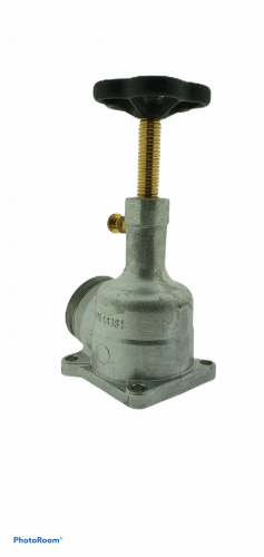 Druckventil 2 1/2“ Pumpenventil, 80° beiderseits mit Vierkantflansch DIN 14381